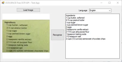 C# Test APP for OCR API/SDK
